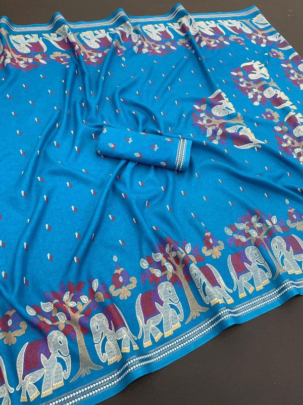 Vastrangan richa tusser silk surat saree wholesale market